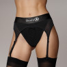 Ouch! Porte-Jarretelles vibrant Strap-On Thong Garters Noir